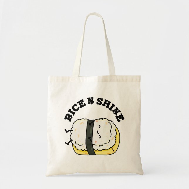 Tote Bag Riz Et Brillant Sushi Pun (Devant)