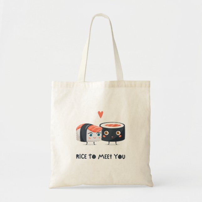 Tote Bag Riz Pour Vous Rencontrer (Devant)