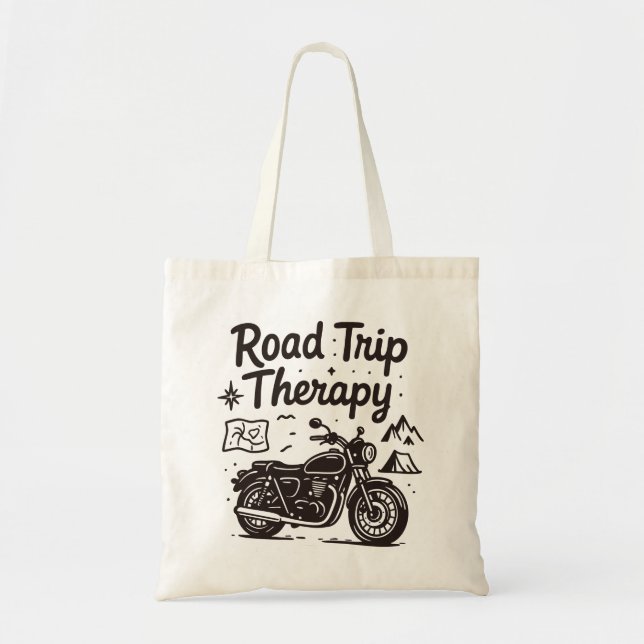 Tote Bag Road Trip Therapy  (Devant)
