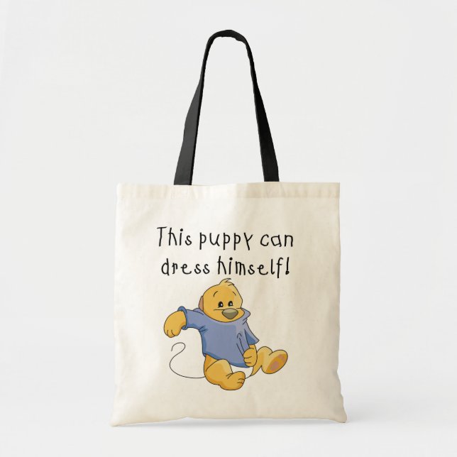 Tote Bag Robe de Chiot Habille Tshirts et cadeaux (Devant)
