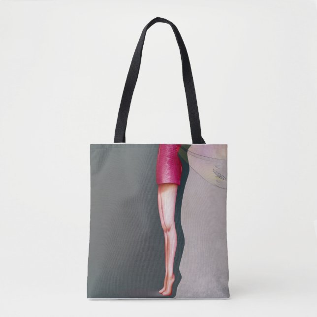 Tote Bag robe rose (Devant)