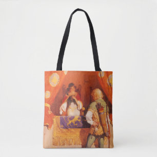 Tote Bag Robin des Bois vintage rencontre la vierge de Mari