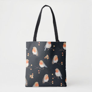Tote Bag Robinets et baies roulent sur des branches sèches,