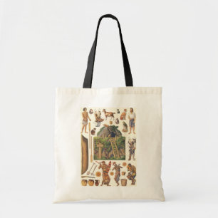 Tote Bag Robinson Crusoé, jouets en papier vintage victorie