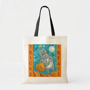 TOTE BAG ROBOT CUISINE CITROUILLES, HALLOWEEN TRICK OU TRAI
