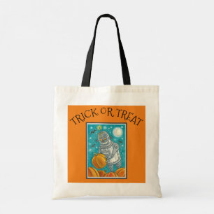 TOTE BAG ROBOT PICER CITROUILLES, HALLOWEEN HOMME MÉCANIQUE