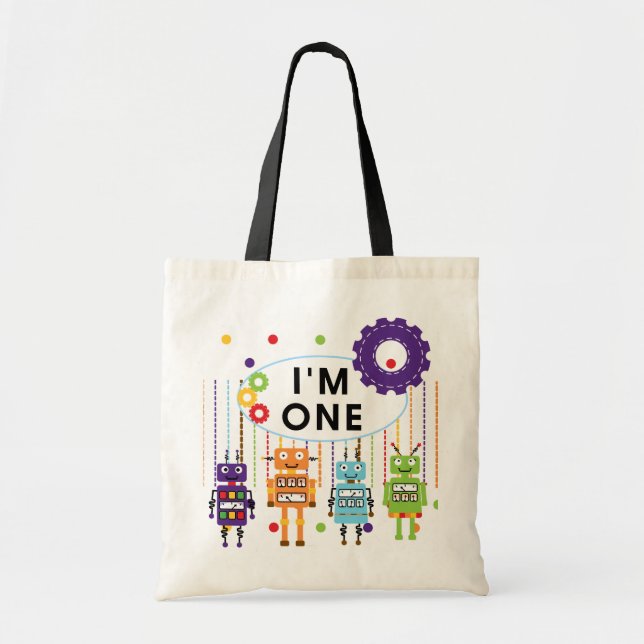 Tote Bag Robot Tshirts et cadeaux d'anniversaire (Devant)