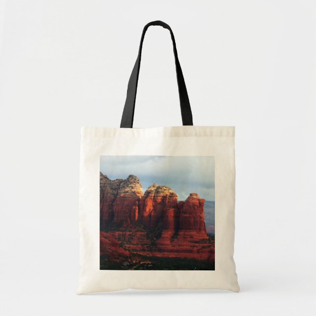Tote Bag Roche à café nuageux à Sedona Arizona (Devant)