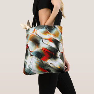 Tote Bag Roche argentée rugueuse au-dessus du membre brûlan