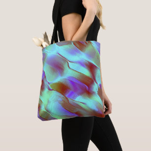 Tote Bag Roche polie en violet chromé
