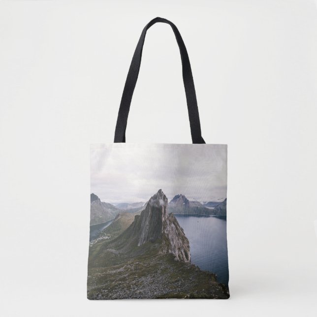 TOTE BAG ROCHERS GRIS PRÈS DU LAC (Devant)