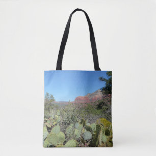 Tote Bag Rochers rouges et cactus I