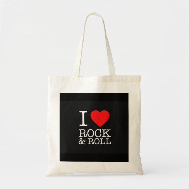 TOTE BAG ***ROCK AND ROLL LOVER'S*** FOURRE-TOUT (Devant)