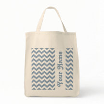 Rock Blue Safari Chevron avec nom personnalisable
