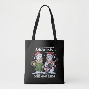 Tote Bag Rock Noël SNOWASIS Certains pourraient faire fuir