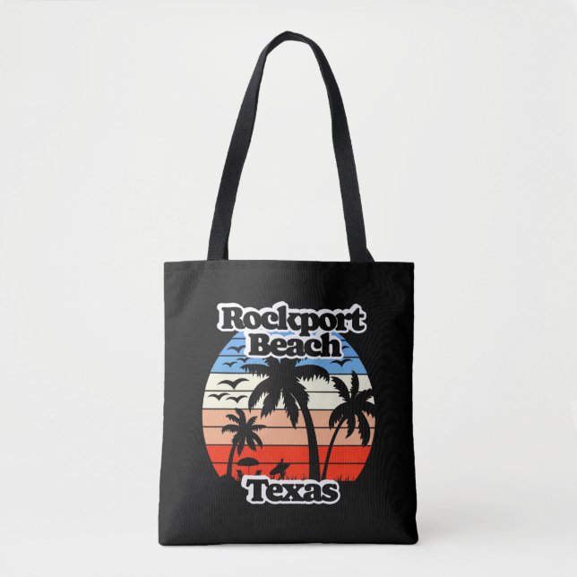 Tote Bag Rockport Beach Texas (Devant)