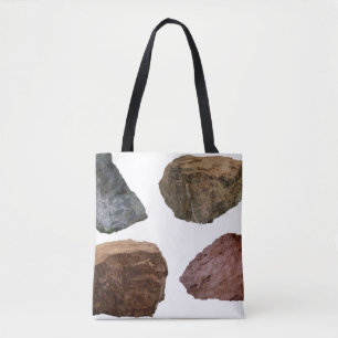 Tote Bag Rocks granite limestone stones
