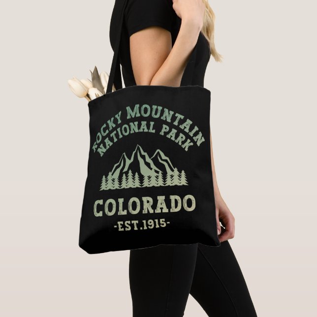 Tote Bag Rocky Mountain National Park Colorado USA Gradient (De près)