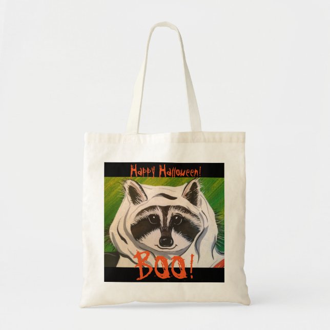 Tote Bag "Rocky the Ghost" Trick ou Treat Bag! (Devant)