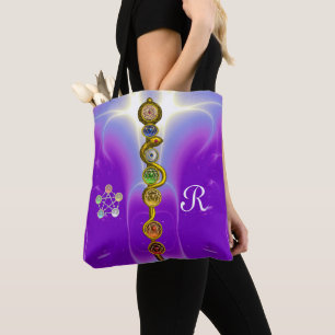 TOTE BAG ROD ASCLEPIUS 7 CHAKRAS, YOGA ÉNERGIE SPIRITUELLE