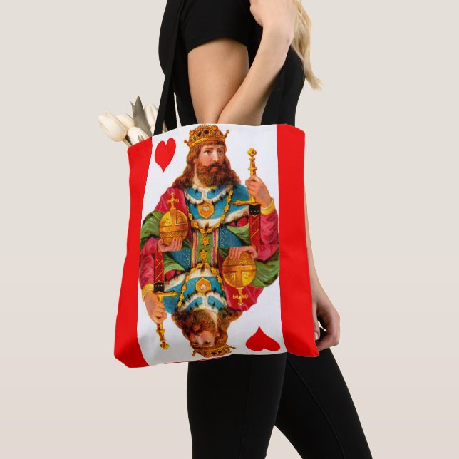 Tote Bag Roi des Coeurs et Reine des Coeurs (De près)