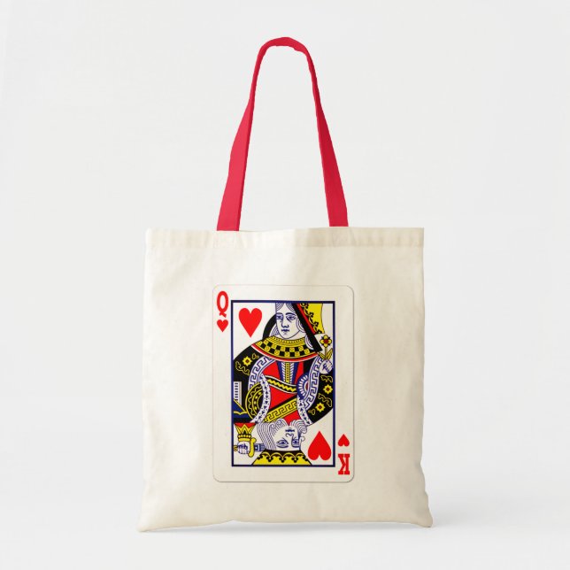 Tote Bag Roi & Reine Mixte - Deux cartes de jeu Spirituelle (Devant)