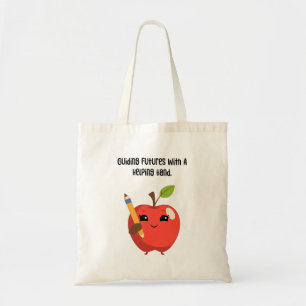 Tote Bag Rôle d'éducateur de la main tendue guidant les ave