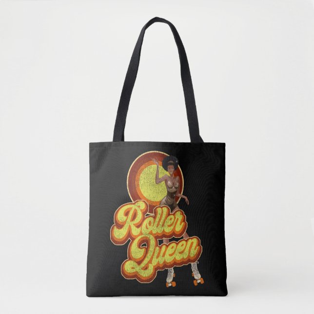 Tote Bag Roller Skating Roller Queen 1970S Retro Afro (Devant)