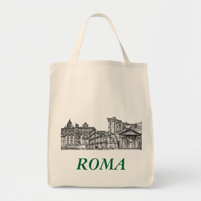 Tote Bag Roma, Rome... cadeaux souvenirs de voyage (Devant)