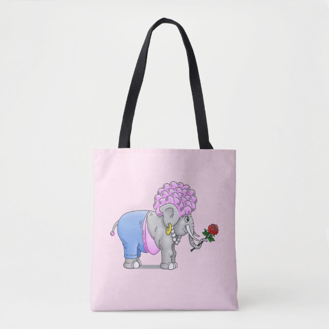 Tote Bag Romance de l'éléphant (Devant)