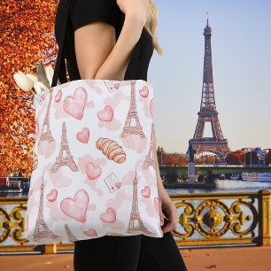Tote Bag Romance Parisien Saint-Valentin