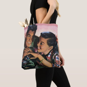 Tote Bag Romance Rétro, Amoureux du Lycée