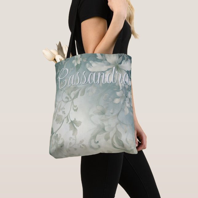 Tote Bag Romanric Goth White Tapestry Personalized (De près)