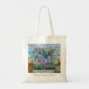 Tote Bag Romantique violet victorien Maison Picket Fence