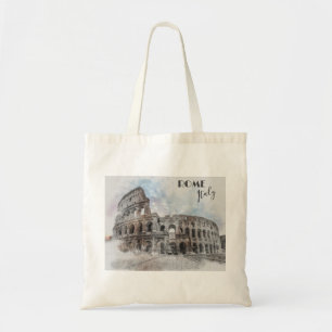 Tote Bag Rome Italie Colisée Voyage Art Vintage