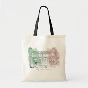 Tote Bag Rome Italie Victor Emmanuel Bâtiment Stylet et enc
