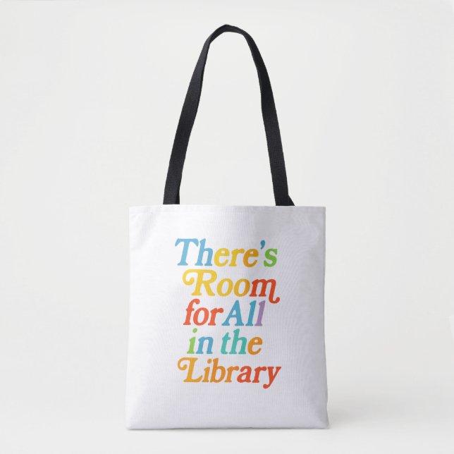 Tote Bag Room for all in the library (Devant)