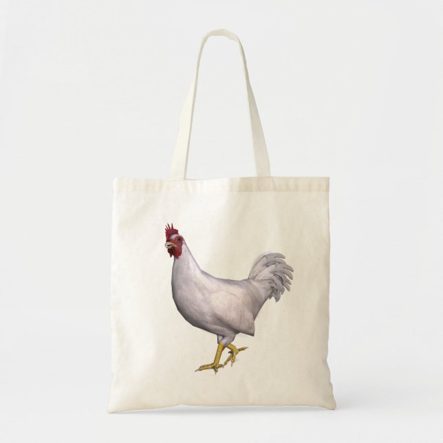Tote Bag Rooster blanc (Devant)