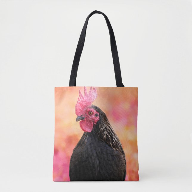 Tote Bag Rooster noir (Devant)