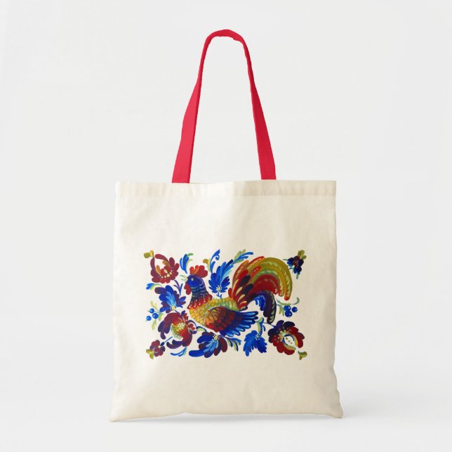 Tote Bag Rooster Petrykivka (Devant)