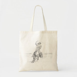 Tote Bag Roping cow-boy
