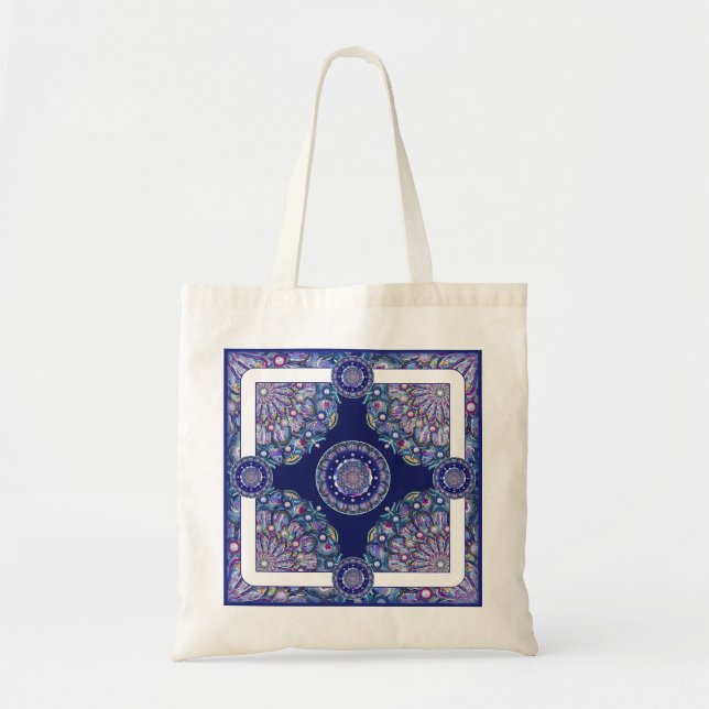 Tote Bag Rosace bleue (Devant)