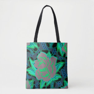 Tote Bag Rose Art Déco Design #10