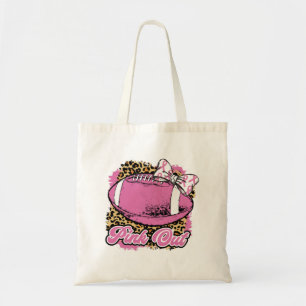 Tote Bag Rose Avec Balle De Rugby (Softball)