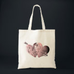 Tote Bag Rose "Ayez un Heureuse Sainte-Valentin" Coeurs et<br><div class="desc">J'ai voulu dire astucieusement "Avoir un heureuse Sainte-Valentin" sur les produits et je pensais que cette police de dégradé manuscrite rose et gris avec mes coeurs et flèches font un design intéressant sur ces totes Zazzle adorables,  pour une Valentine unique et amusante!</div>