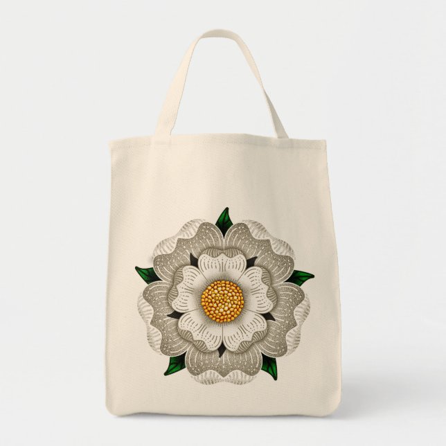 Tote Bag Rose blanc de York (Devant)