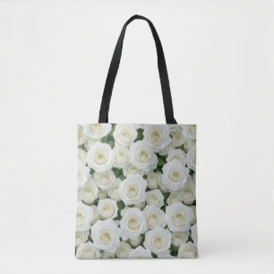 Tote Bag Rose blanche nuptiale