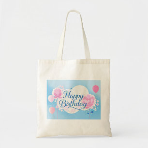 Tote Bag Rose bleu anniversaire luxueux élégant extravagant