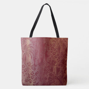 Tote Bag Rose brocart chinois
