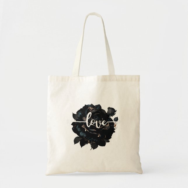 Tote Bag Rose d'amour (Devant)